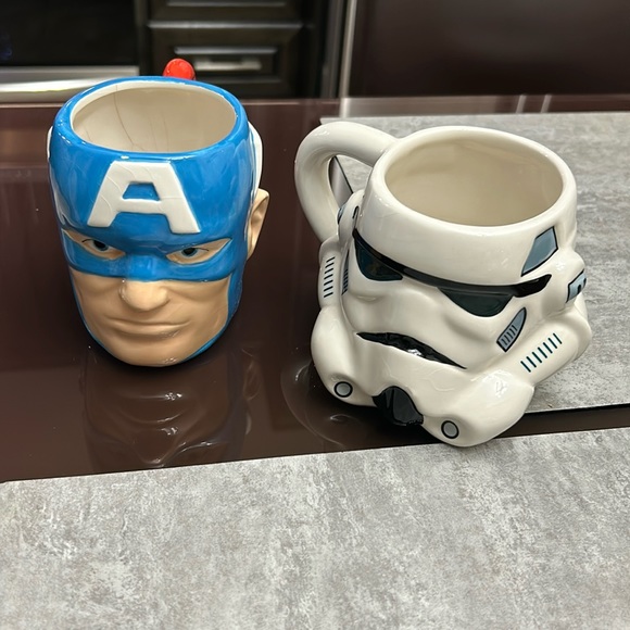 Set of mugs Stormtrooper and Captain America - Picture 2 of 12